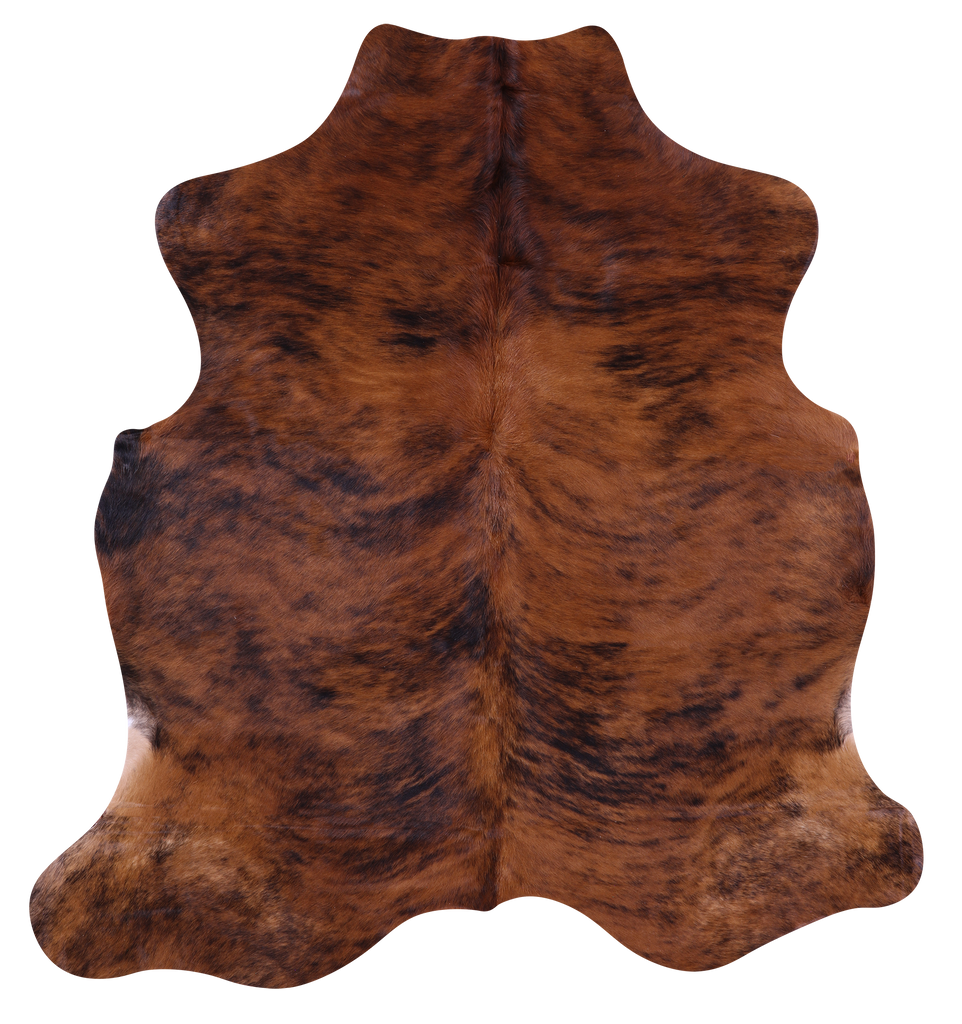 Brindle Natural Cowhide Rug - Large 6'4"H x 5'10"W