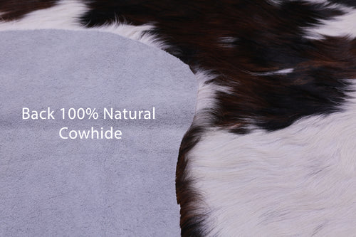 Tricolor Natural Cowhide Rug - X-Large 7'2