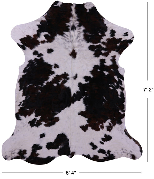 Tricolor Natural Cowhide Rug - X-Large 7'2