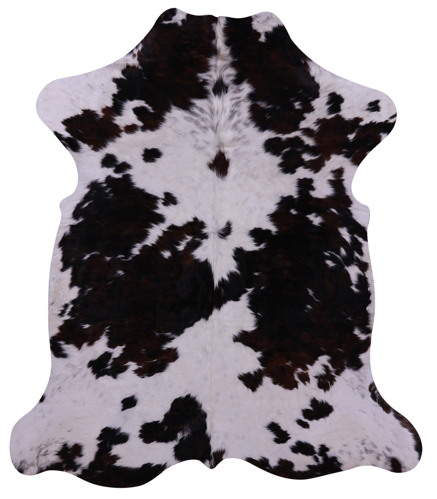 Tricolor Natural Cowhide Rug - X-Large 7'2"H x 6'4"W