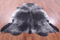 Thumbnail for Black Salt & Pepper Natural Cowhide Rug - XX-Large 8'0