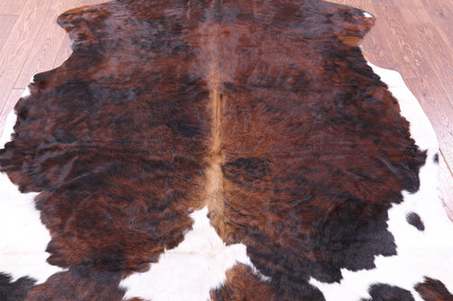 Tricolor Natural Cowhide Rug - Large 6'10