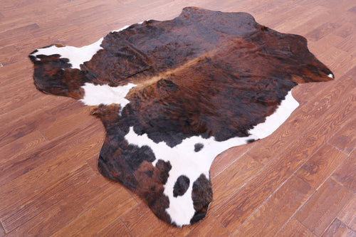 Tricolor Natural Cowhide Rug - Large 6'10