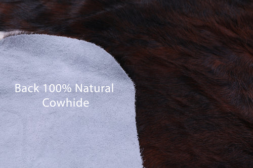 Tricolor Natural Cowhide Rug - Large 6'10