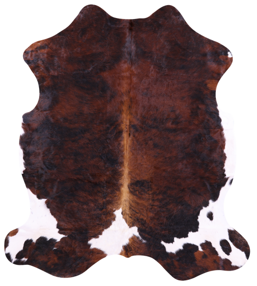 Tricolor Natural Cowhide Rug - Large 6'10