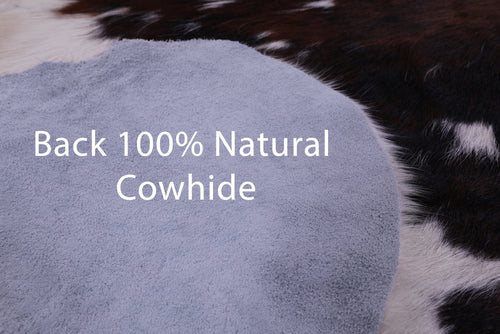 Tricolor Natural Cowhide Rug - X-Large 7'0