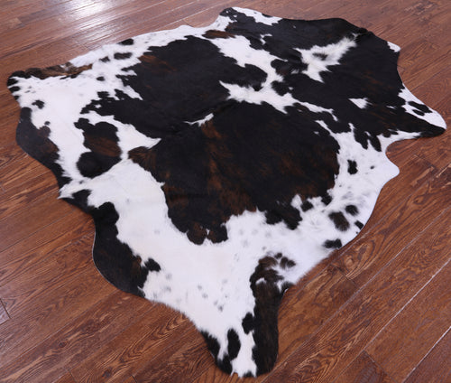 Tricolor Natural Cowhide Rug - Large 6'5