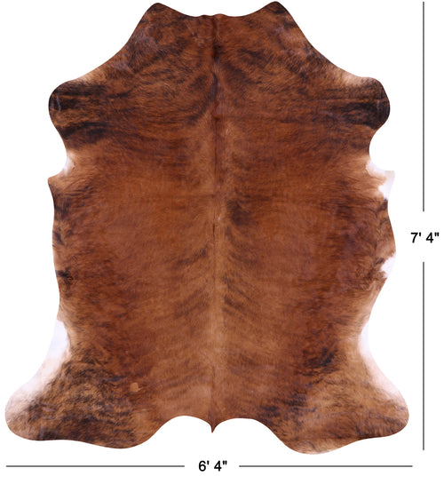 Brown Natural Cowhide Rug - X-Large 7'4