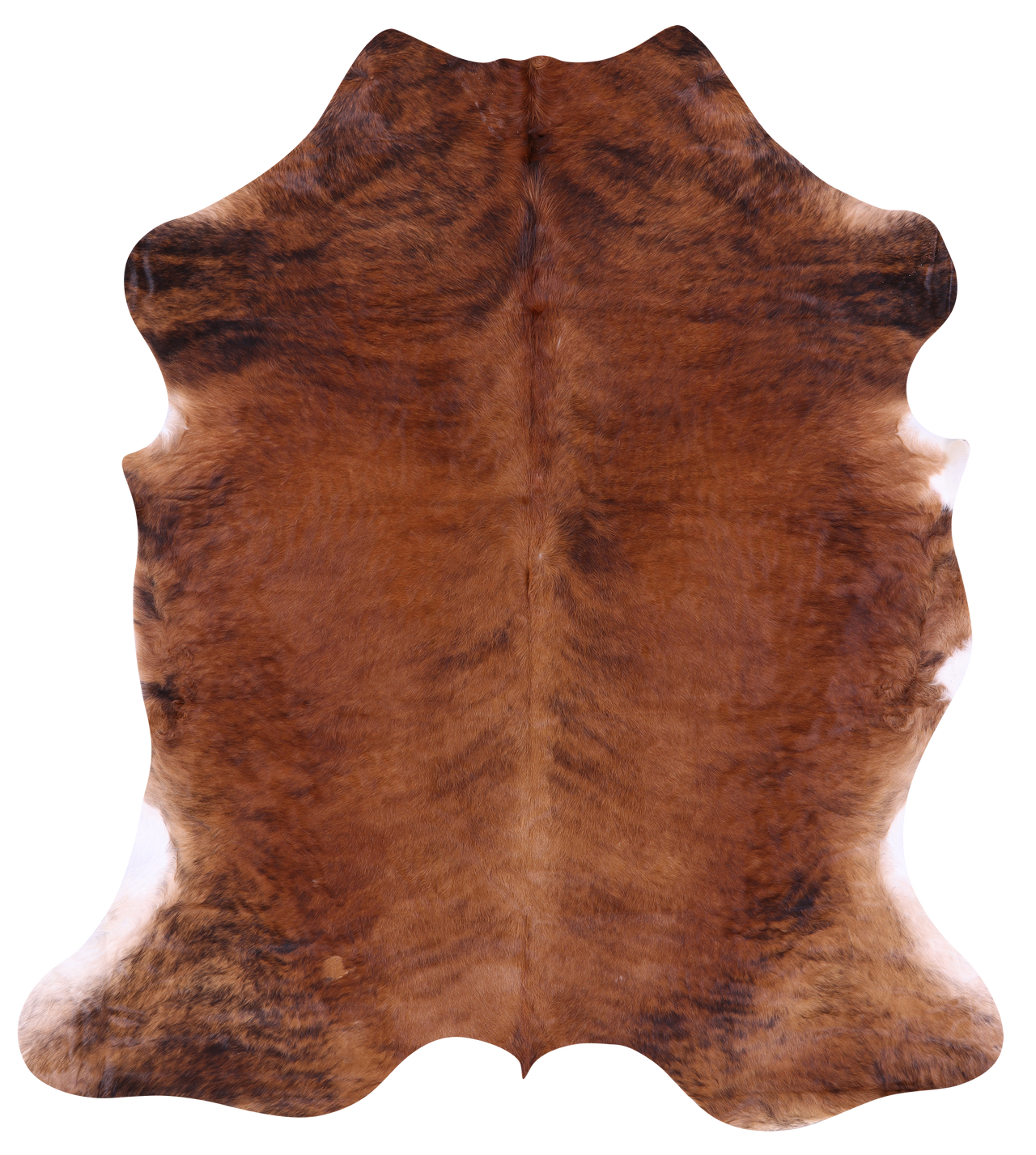 Brown Natural Cowhide Rug - XLarge 7'4"H x 6'4"W