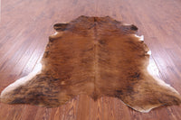 Thumbnail for Brown Natural Cowhide Rug - XLarge 7'4