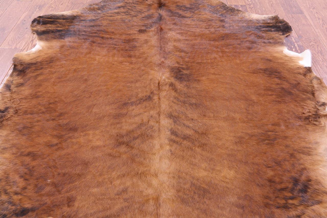 Brown Natural Cowhide Rug - XLarge 7'4"H x 6'4"W