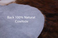 Thumbnail for Brown Natural Cowhide Rug - XLarge 7'4