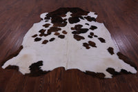 Thumbnail for Brown & White Natural Cowhide Rug - X-Large 7'7
