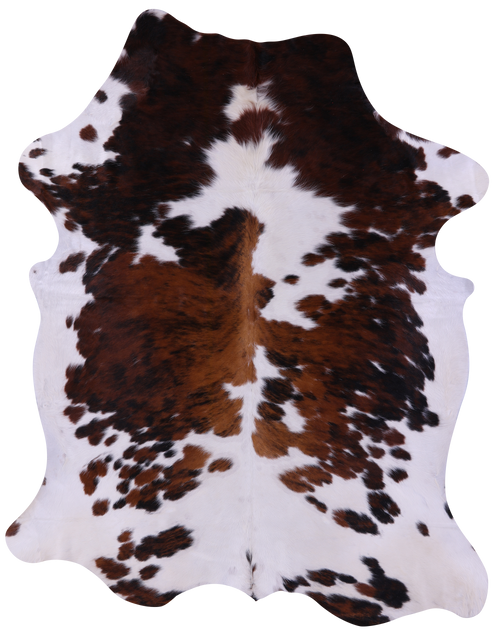Tricolor Natural Cowhide Rug - X-Large 7'7