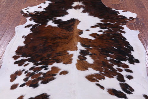 Tricolor Natural Cowhide Rug - X-Large 7'7