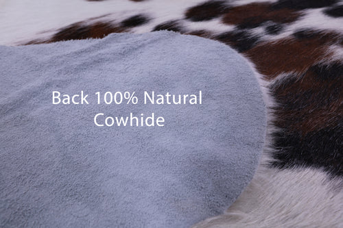 Tricolor Natural Cowhide Rug - X-Large 7'7