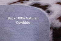 Thumbnail for Brown & White Natural Cowhide Rug - Large 6'9