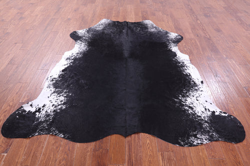 Black Salt & Pepper Natural Cowhide Rug - X-Large 7'0