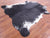 Black & White Salt & Pepper Natural Cowhide Rug - XLarge 7'0"H x 6'10"W