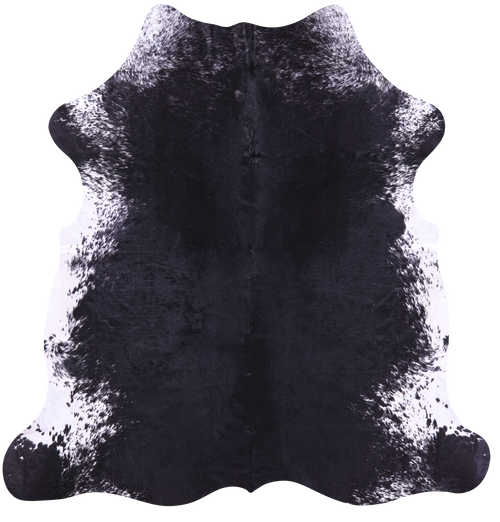 Black Salt & Pepper Natural Cowhide Rug - X-Large 7'0
