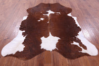 Thumbnail for Brown & White Natural Cowhide Rug - XLarge 7'6