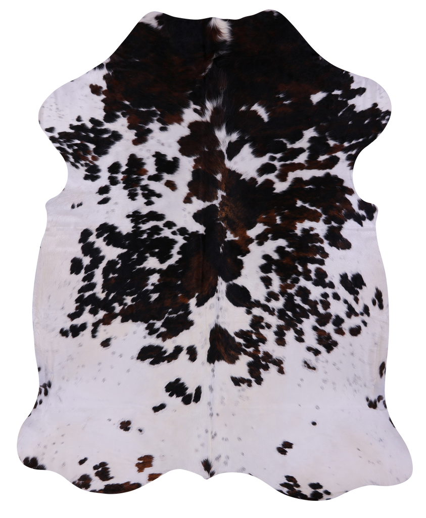 Tricolor Natural Cowhide Rug - X-Large 7'7"H x 6'1"W