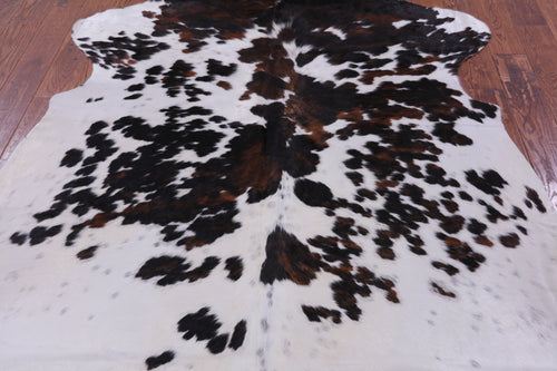 Tricolor Natural Cowhide Rug - X-Large 7'7
