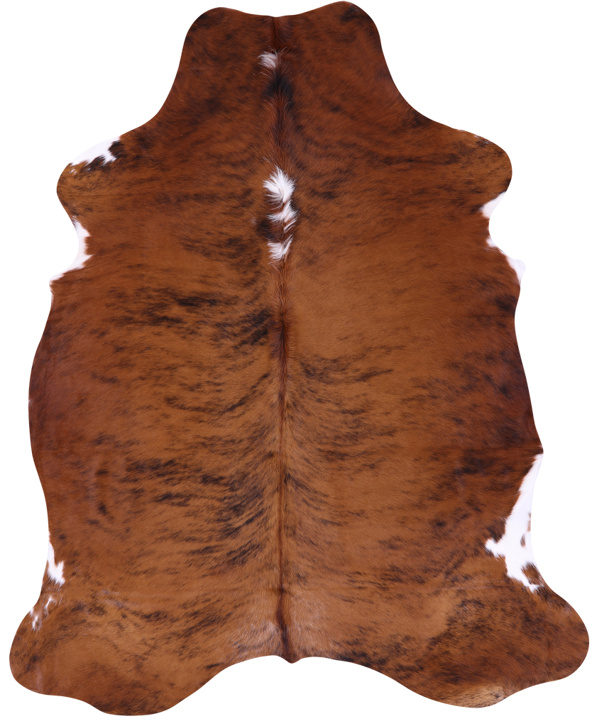Brindle Natural Cowhide Rug - Large 6'10"H x 5'6"W