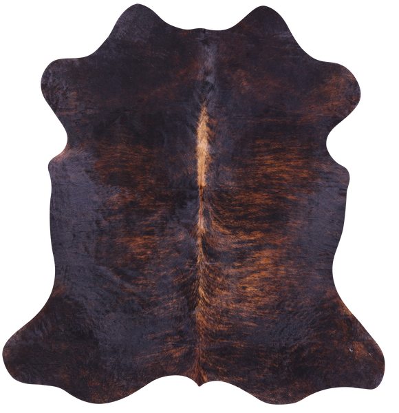 Brindle Natural Cowhide Rug - Medium 6'3"H x 6'0"W