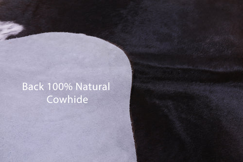 Brown & White Natural Cowhide Rug - X-Large 7'3