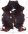 Brown & White Natural Cowhide Rug - X-Large 7'3"H x 6'11"W