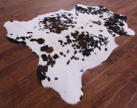 Thumbnail for Tricolor Natural Cowhide Rug - Large 6'4