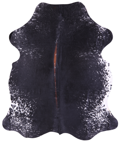 Black & White Natural Cowhide Rug - X-Large 7'7