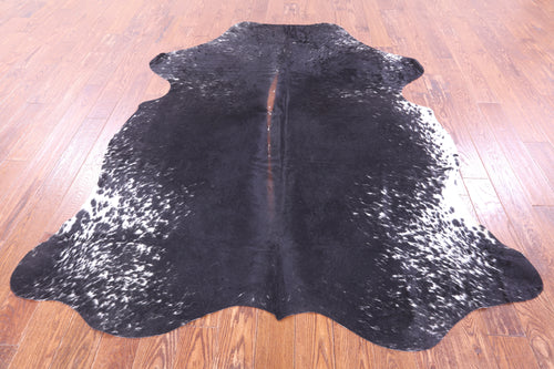 Black & White Natural Cowhide Rug - X-Large 7'7