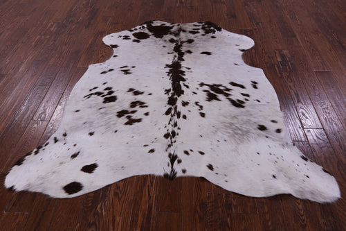 Brown & White Natural Cowhide Rug - Medium 6'3