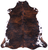 Thumbnail for Brindle Natural Cowhide Rug - X-Large 7'1