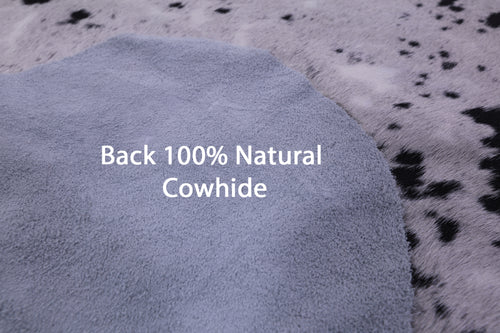Black Salt & Pepper Natural Cowhide Rug - XX-Large 7'8