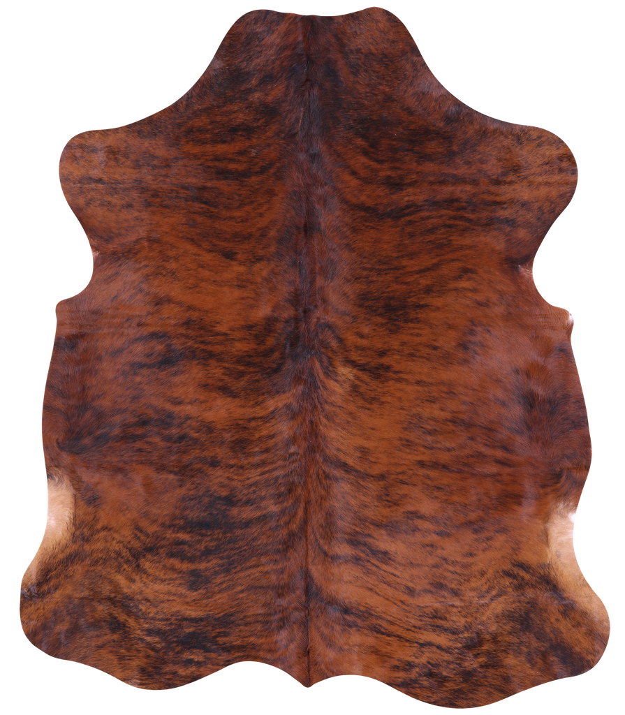 Brindle Natural Cowhide Rug - Large 6'5"H x 5'6"W