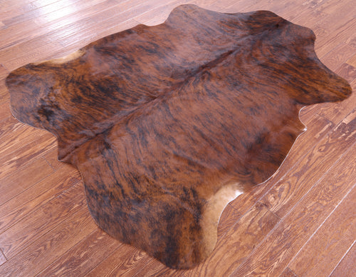 Brindle Natural Cowhide Rug - Large 6'5