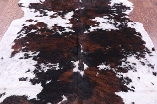 Tricolor Natural Cowhide Rug - X-Large 7'3