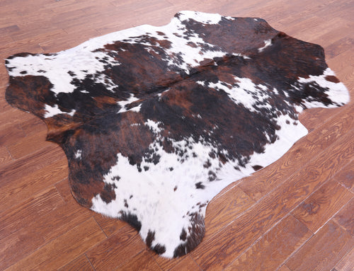 Tricolor Natural Cowhide Rug - X-Large 7'3
