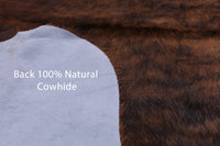 Thumbnail for Brindle Natural Cowhide Rug - Medium 6'0