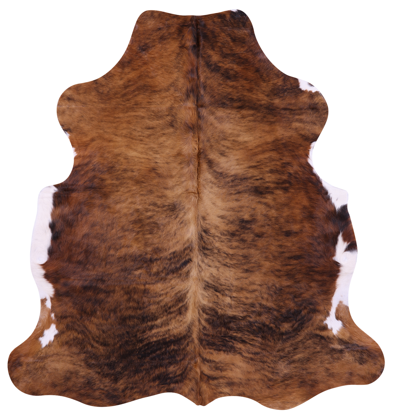 Brindle Natural Cowhide Rug - Medium 6'0"H x 5'7"W