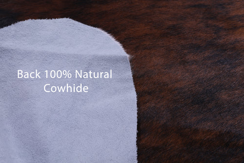 Tricolor Natural Cowhide Rug - Large 6'10