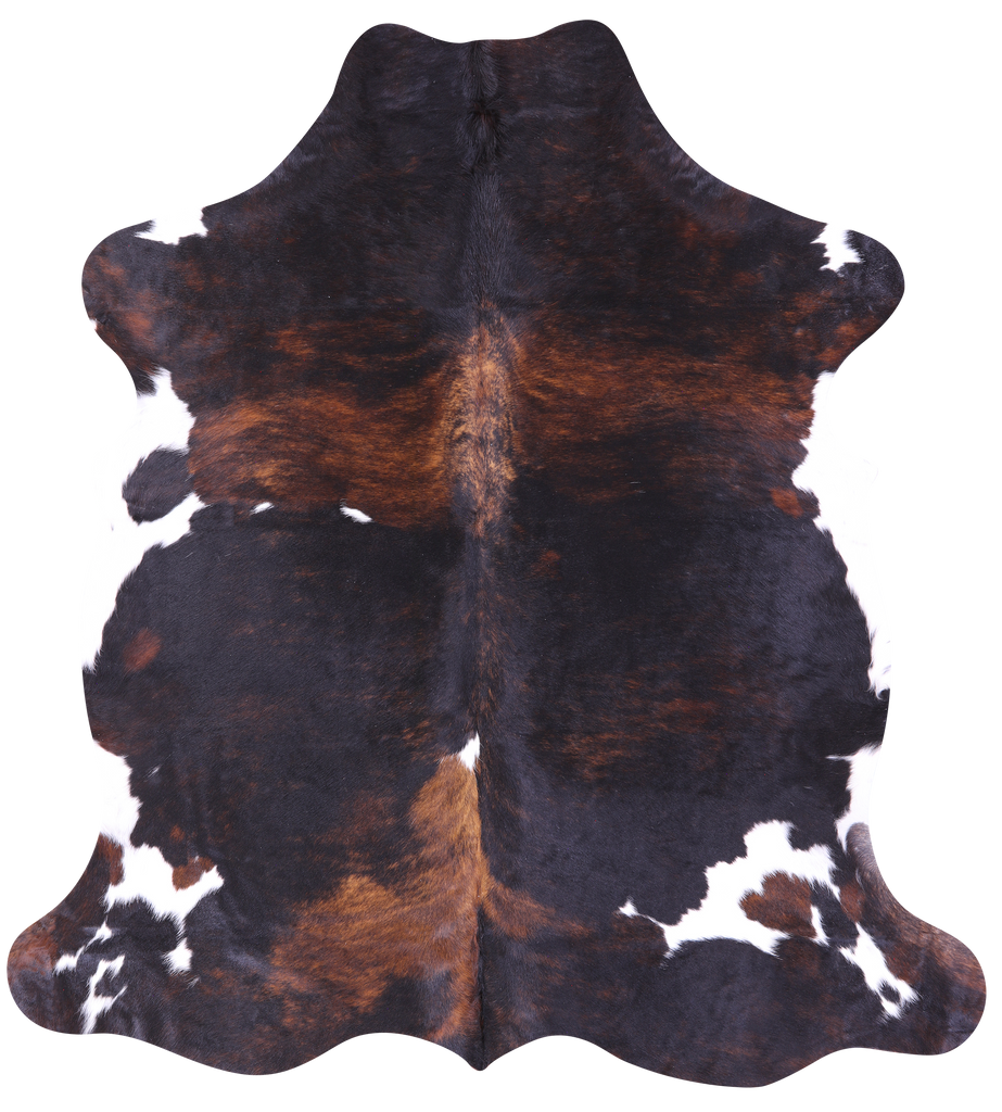 Dark Brindle Natural Cowhide Rug - Large 6'9"H x 6'0"W