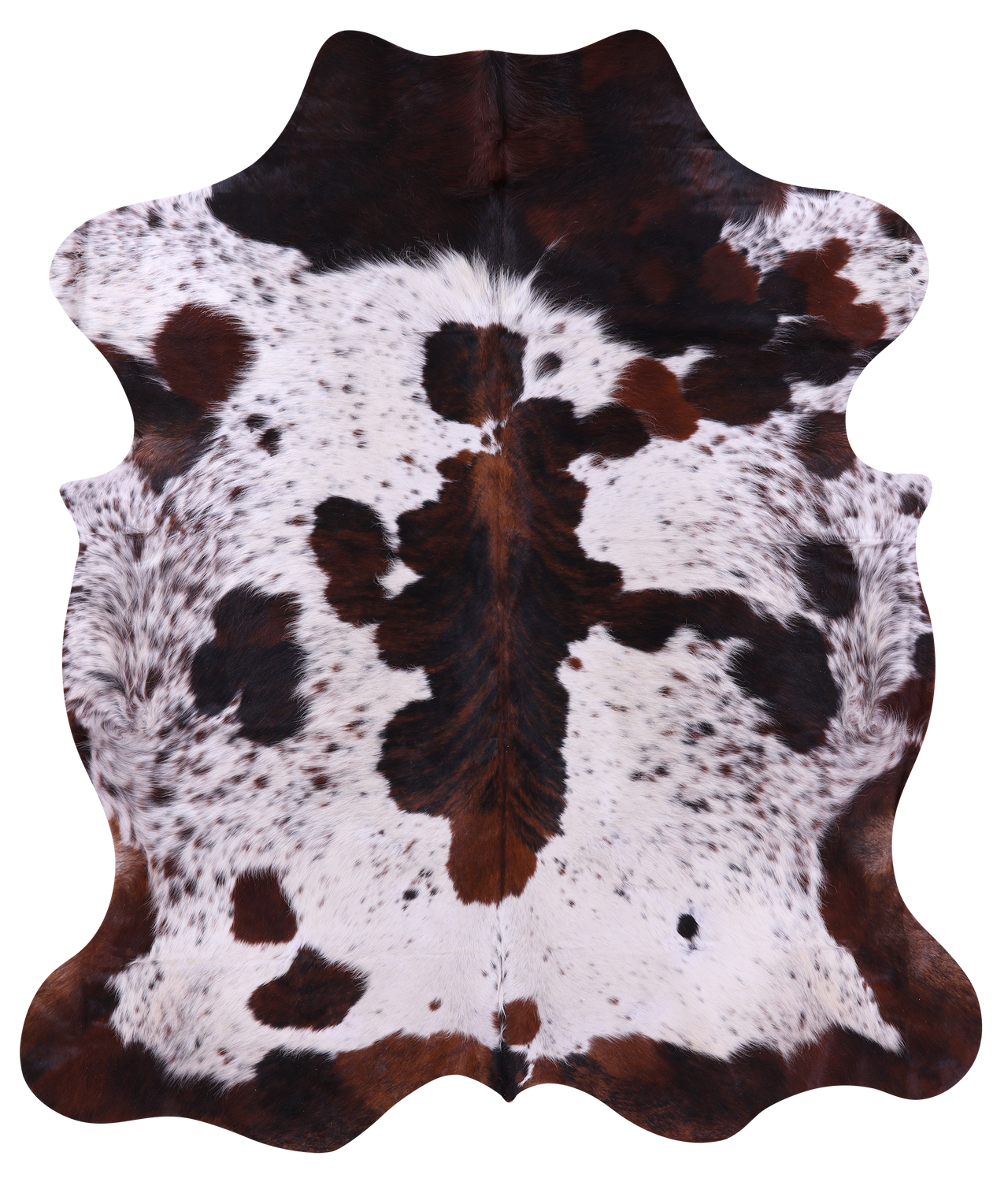 Salt & Pepper Natural Cowhide Rug - XLarge 7'0"H x 6'1"W