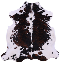 Thumbnail for Tricolor Natural Cowhide Rug - Large 6'4