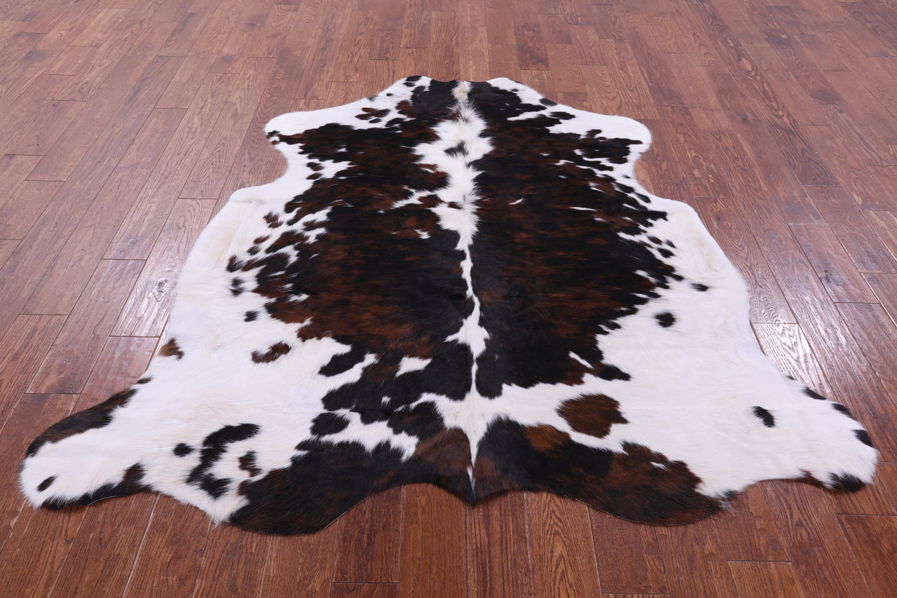 Tricolor Natural Cowhide Rug - Large 6'4"H x 6'0"W