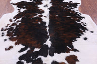 Thumbnail for Tricolor Natural Cowhide Rug - Large 6'4