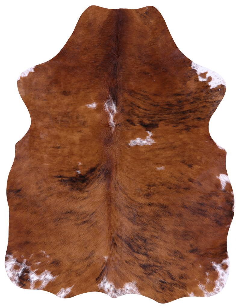 Brown Natural Cowhide Rug - Medium 6'1"H x 4'8"W